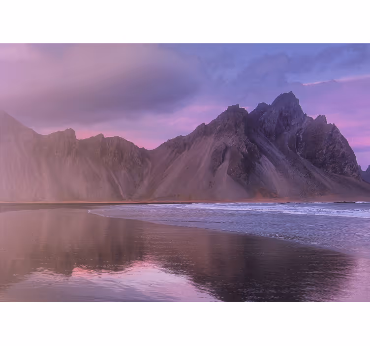 Fototapet landskap majestetisk fjellutsikt - Tenstickers