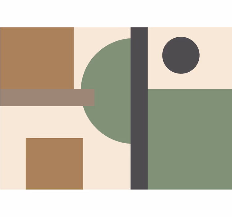 Fototapet abstrakt geometrisk formorganisering - Tenstickers