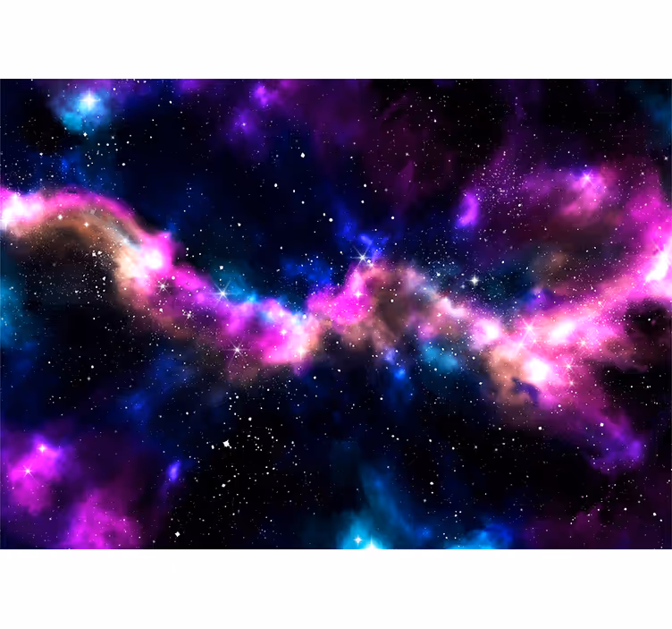 Fototapet verdensrommet kosmisk nebula landskap - Tenstickers