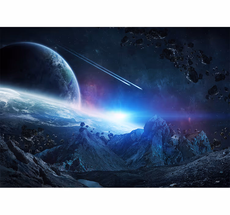 Universet science fiction-konsept fototapet verdensrommet - Tenstickers