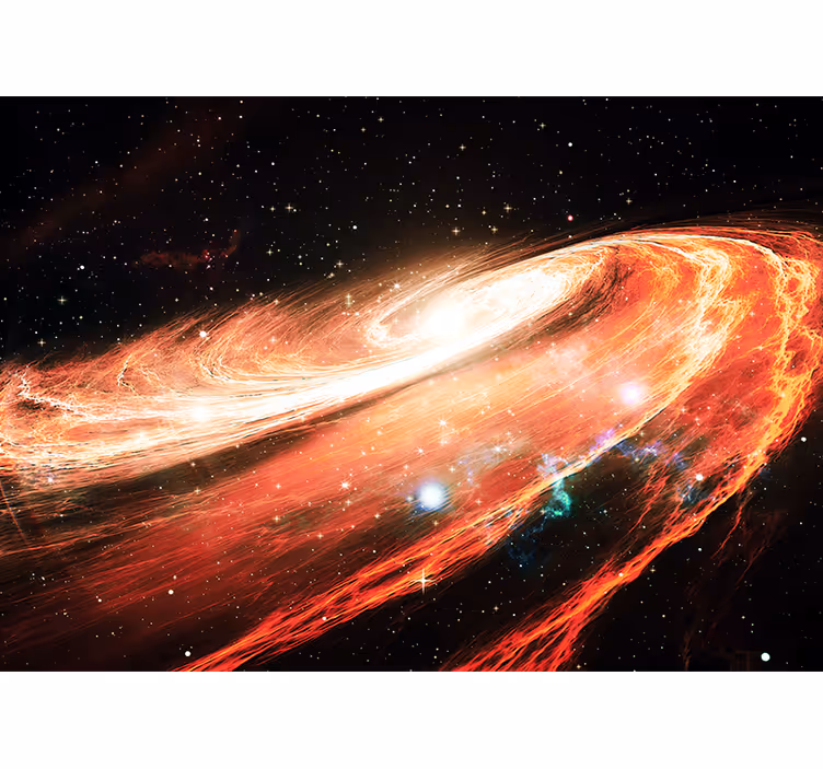 Fototapet verdensrommet galaktisk spiralvirvel - Tenstickers