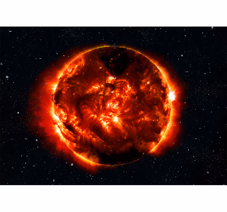 Super earth -konsept fototapet verdensrommet - Tenstickers