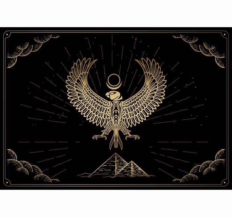 Egyptiske gud for sol horus fototapet moderne - Tenstickers