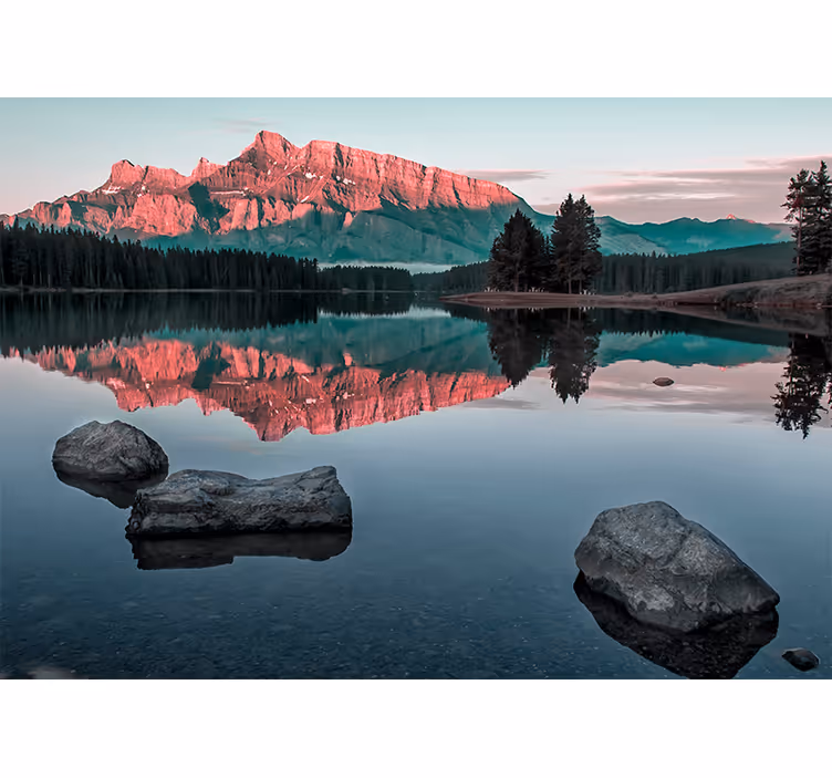 Fototapet landskap fjellklang landskap - Tenstickers