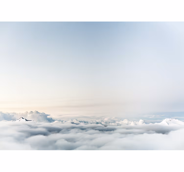 Fototapet fjell rolig skylandskap - Tenstickers