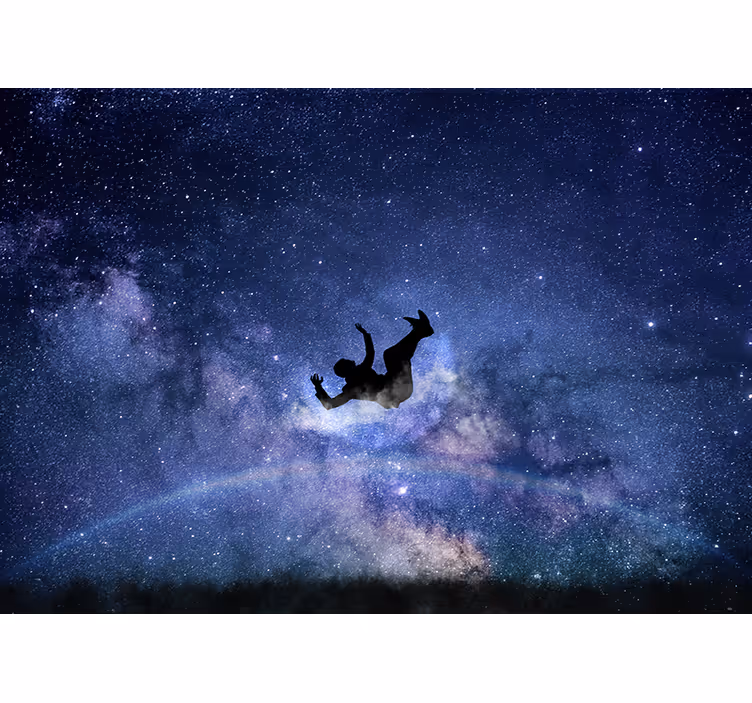 Fototapet verdensrommet svevende kosmisk reise - Tenstickers