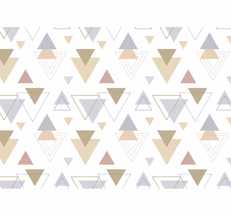 Fototapet abstrakt geometriske trekantmønstre - Tenstickers