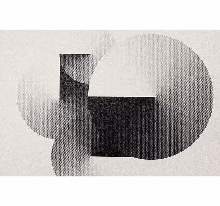 Fototapet abstrakt geometrisk sirkelkomposisjon - Tenstickers