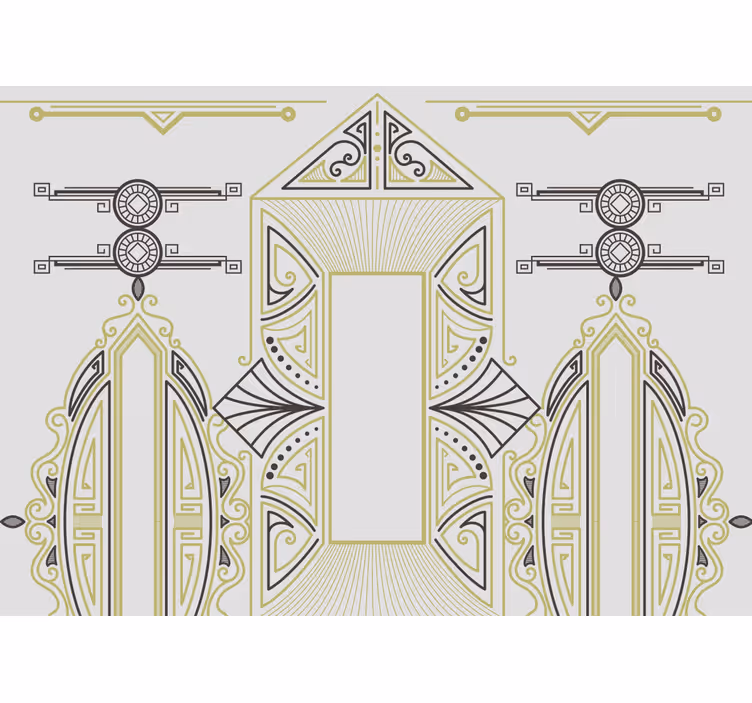 Fototapet kunst geometrisk eleganse - Tenstickers