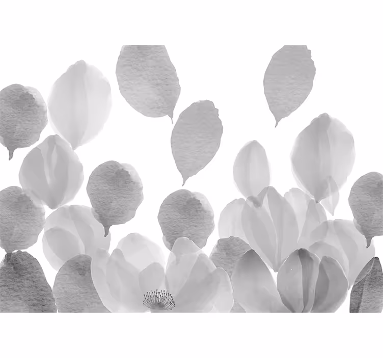 Fototapet valmue elegant bladdesign - Tenstickers