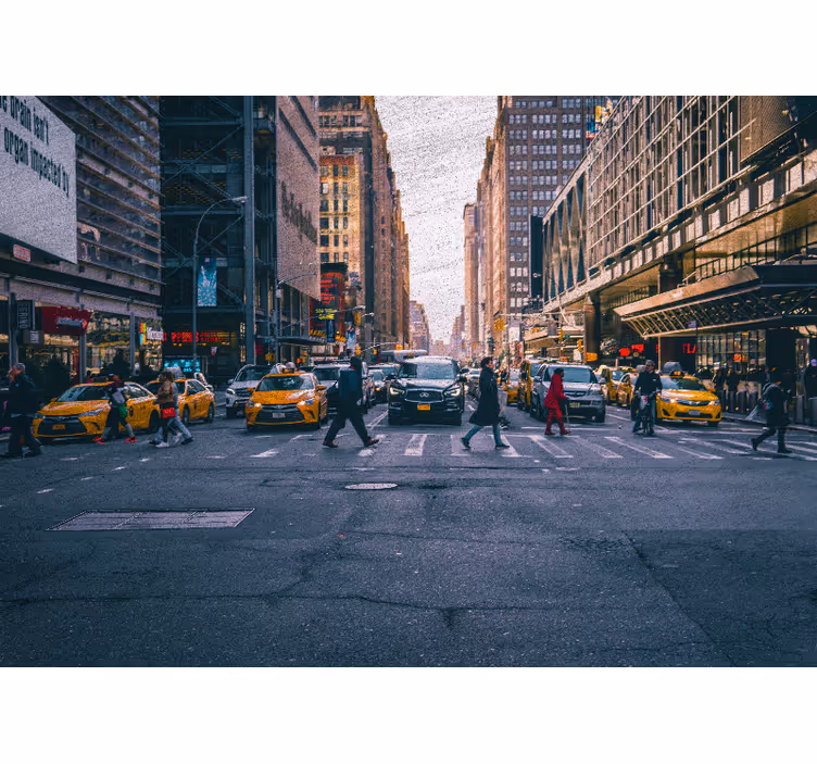 Fototapet new york travelende gate - Tenstickers