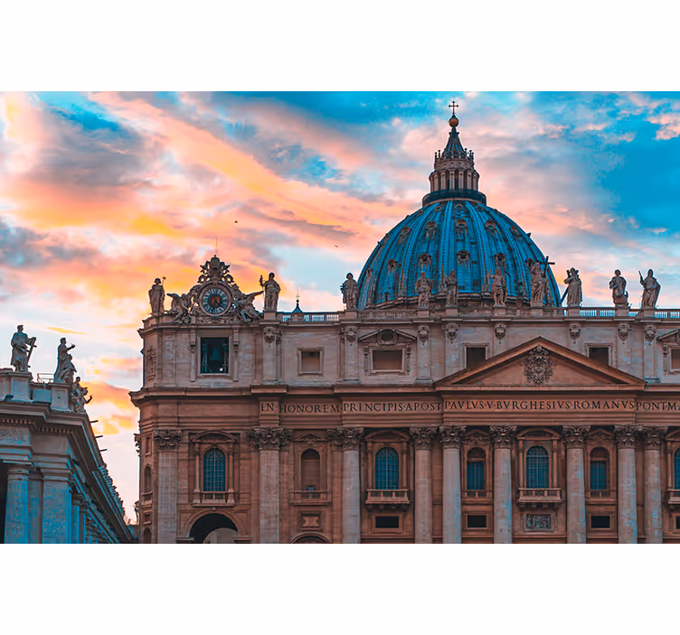 St. Peters basilika i vatikanstaten fototapet byer - Tenstickers