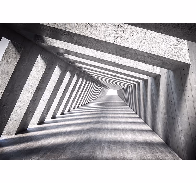 Mystisk tunnel 3d fototapet 3d - Tenstickers