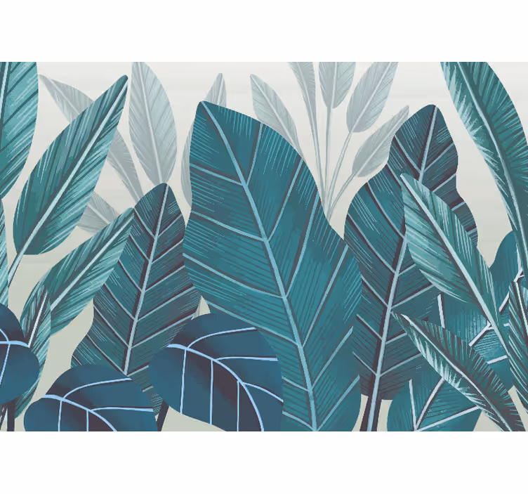 Fototapet natur tropiske planter komponenter - Tenstickers