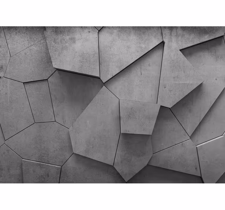 Fototapet tekstur geometrisk betongarrangement - Tenstickers