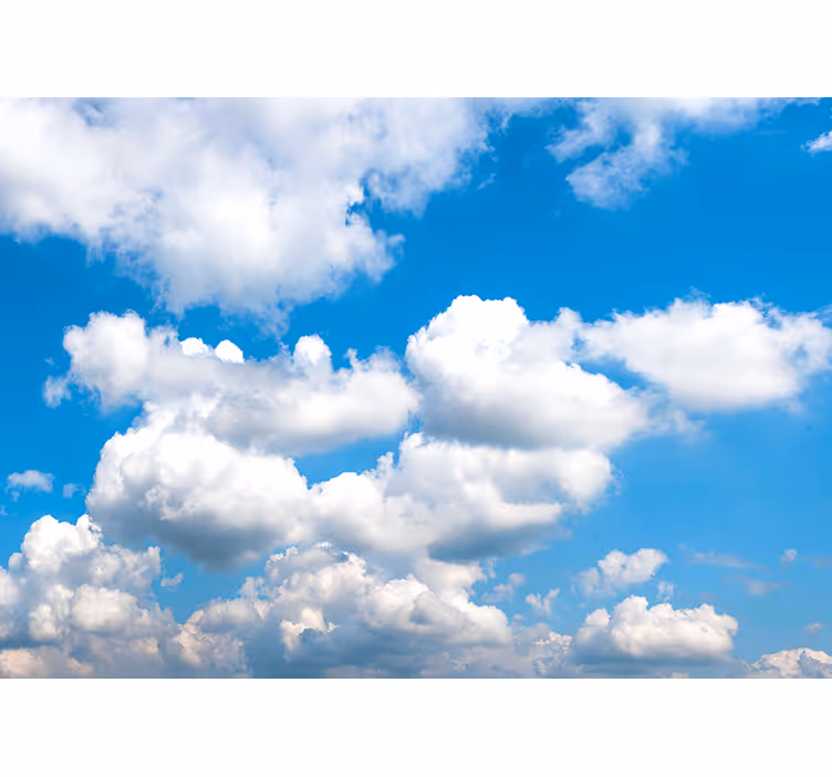 Vakker blå himmel med skyer Fototapet himmel - Tenstickers