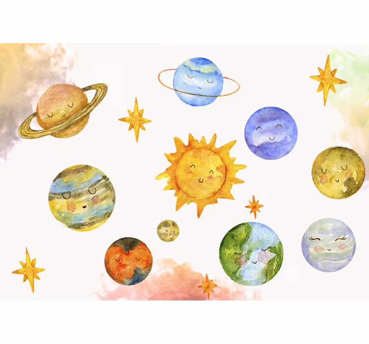Fototapet fantasi lekne himmellegemer - Tenstickers