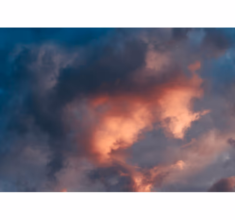 Fototapet himmel slående skylandskap - Tenstickers