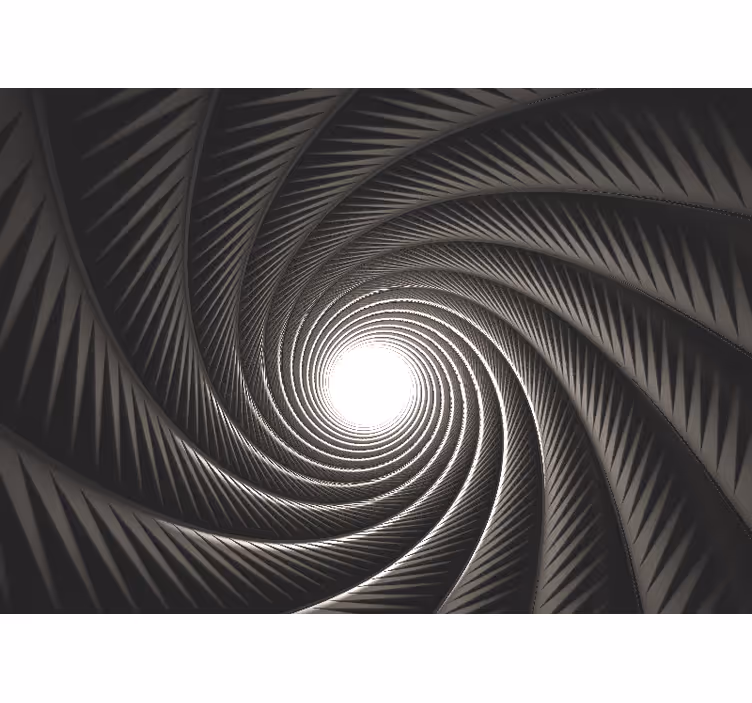 Moderne 3d spiraleffekt fototapet 3d - Tenstickers