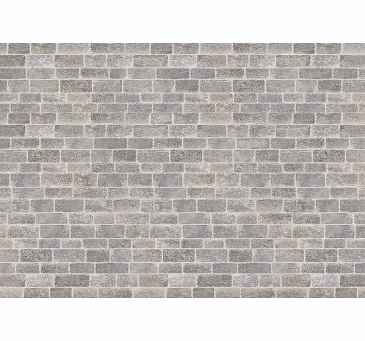 Fototapet murstein teksturert grå - Tenstickers
