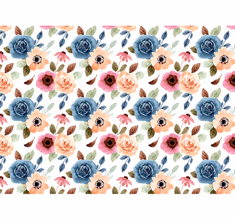 Fototapet blomster blomsterkomposisjon arrangert - Tenstickers