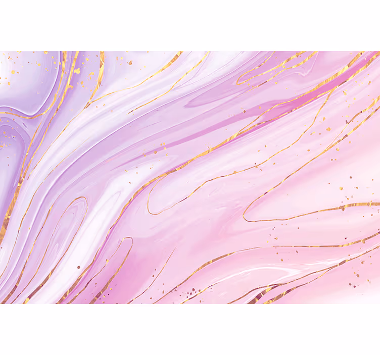 Rosa væske 3d fototapet til badet - Tenstickers
