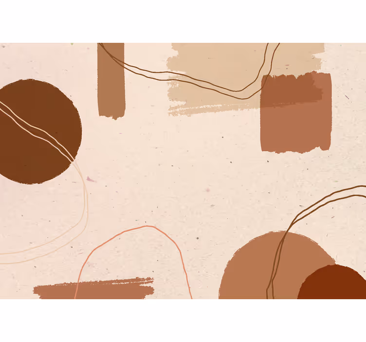 Abstrakt design terracotta fototapet - Tenstickers
