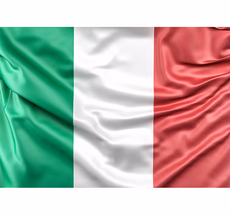 Italiensk flagg byer fototapet - Tenstickers