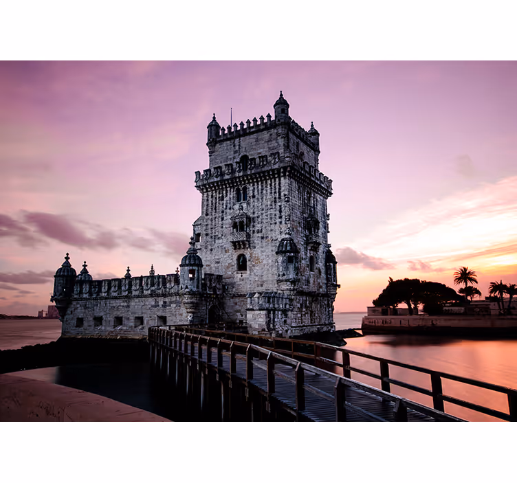 Lisboa tårnet fototapet byer - Tenstickers