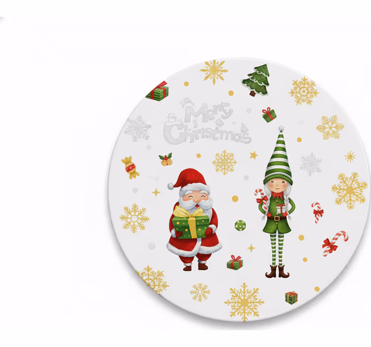 Underlag jul nisse med alv - Tenstickers
