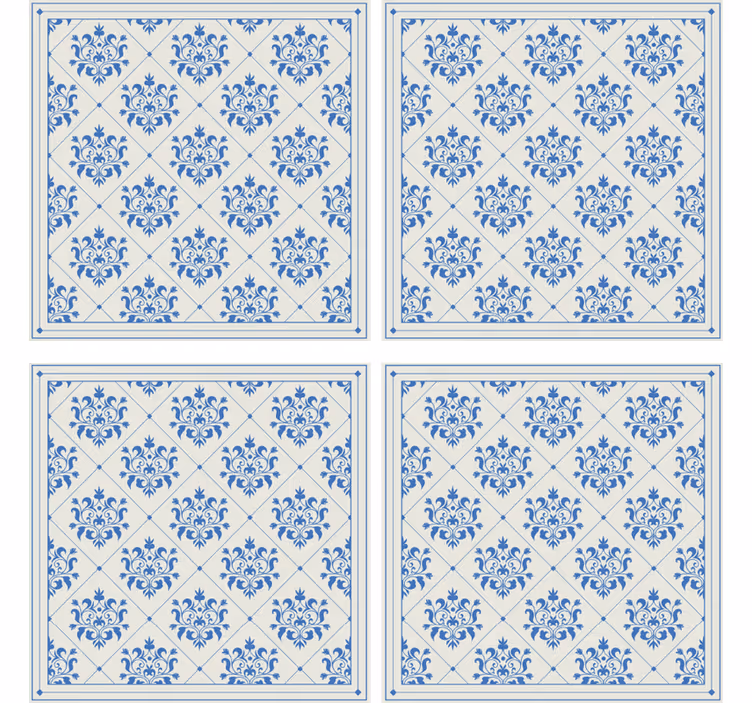 Blomster fliser mønsterolbrikker - Tenstickers