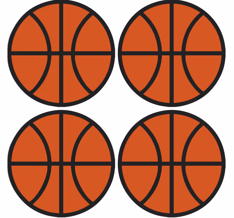 Basketball moderne drikke coaster - Tenstickers