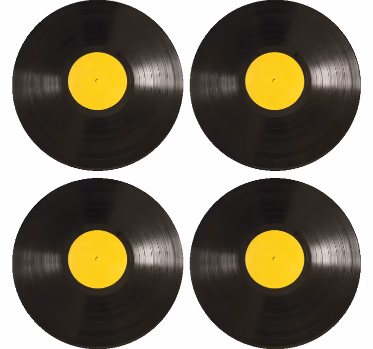 Vinyl plate moderne coaster - Tenstickers