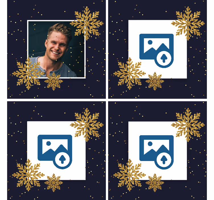 Juleramme med foto tilpassede olbrikker - Tenstickers
