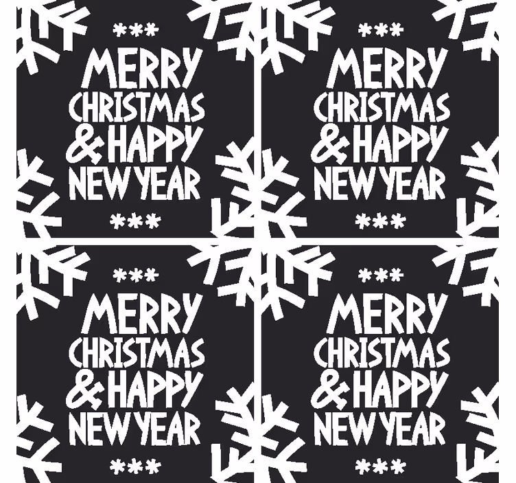 God jul og godt nyttårsbane - Tenstickers