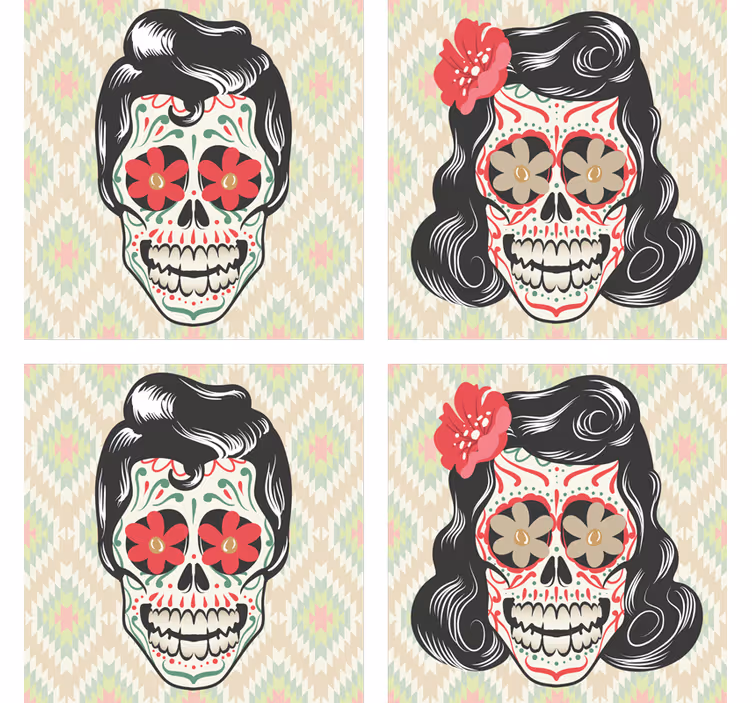 Halloween skalle drikkebane - Tenstickers