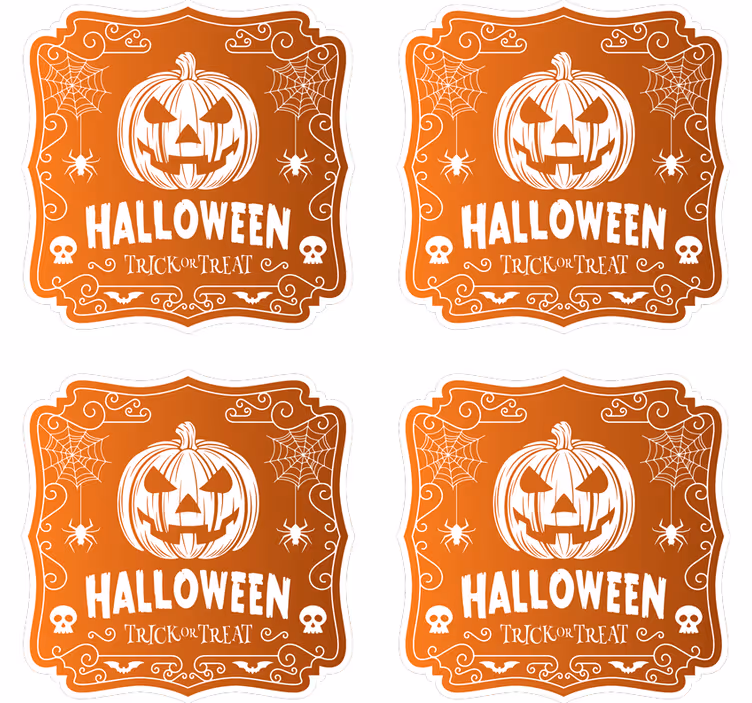 Halloween øl drikke coaster - Tenstickers