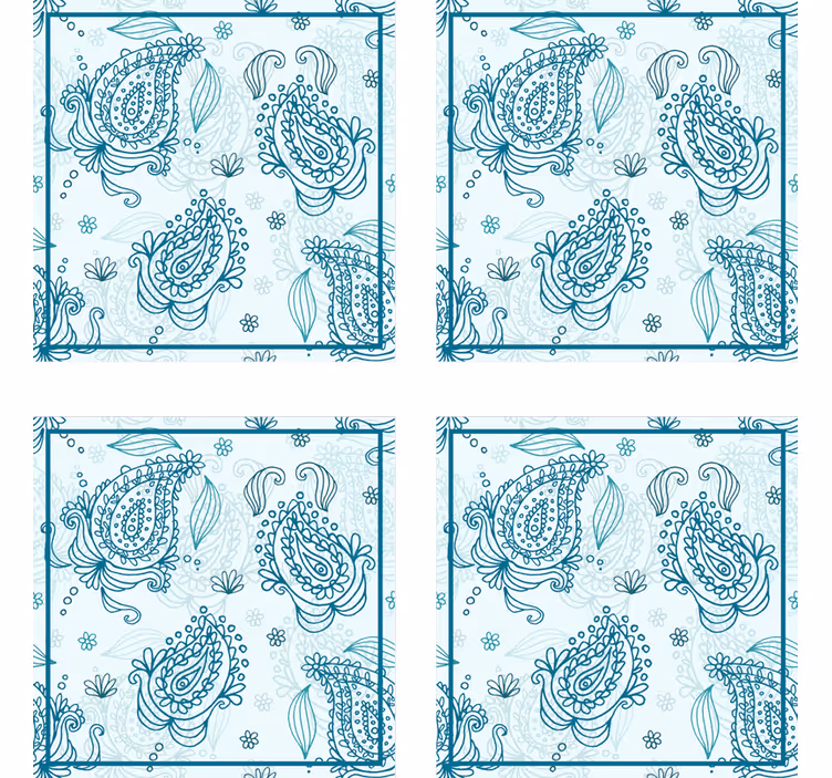 Underlag med blomstertrykk - Tenstickers