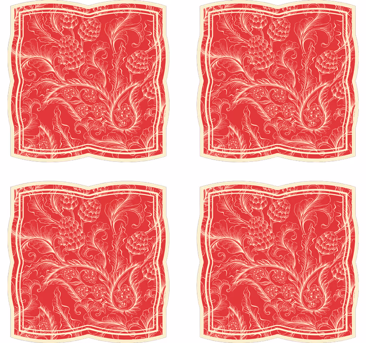 Ornate floral pattern underlag - Tenstickers