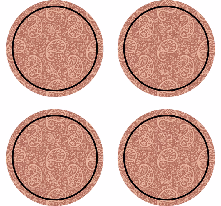 Underlag paisley blomstermønster - Tenstickers