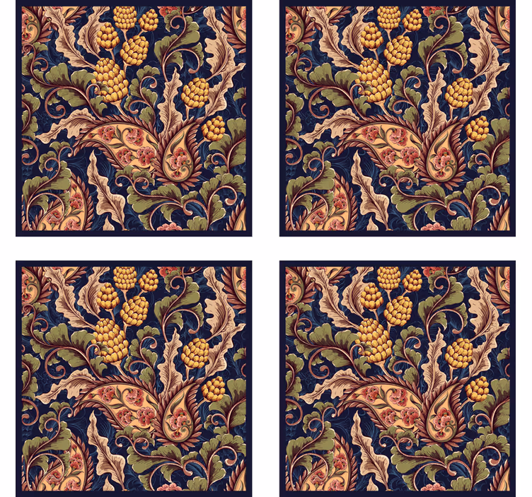 Elegant botanisk mønster underlag - Tenstickers