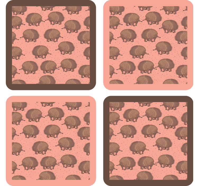 Underlag nerdete med piggsvinmønster - Tenstickers