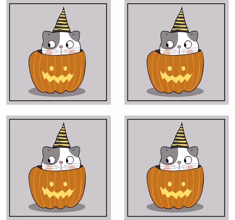 Søt katt halloween drikke dalbane - Tenstickers