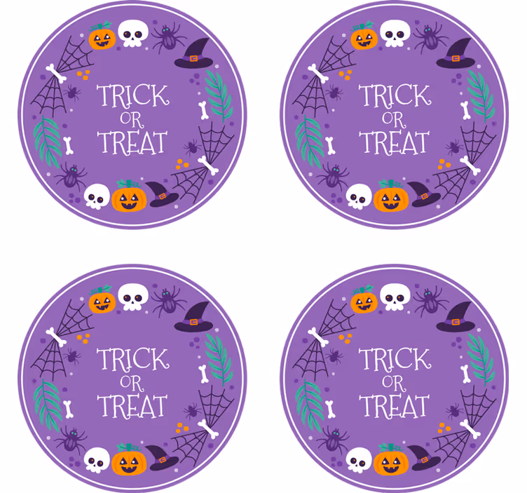 Halloween underlag med halloween-motiv - Tenstickers
