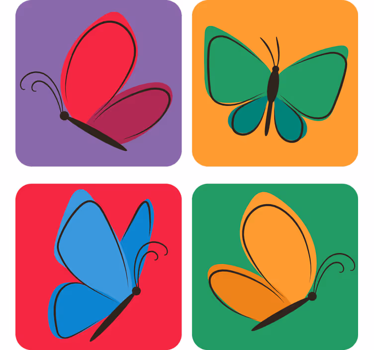 Sommerfugler som flyr for barn sommerfuglbane - Tenstickers