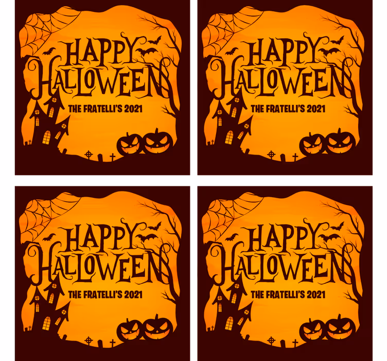 Personlig glad halloween-dalbane - Tenstickers