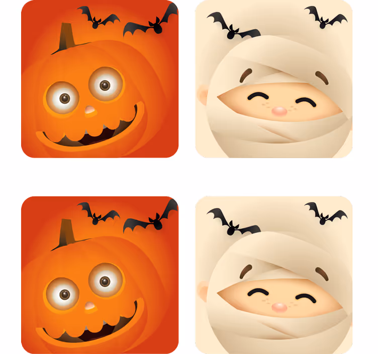 Søte barn halloween-dalbane - Tenstickers