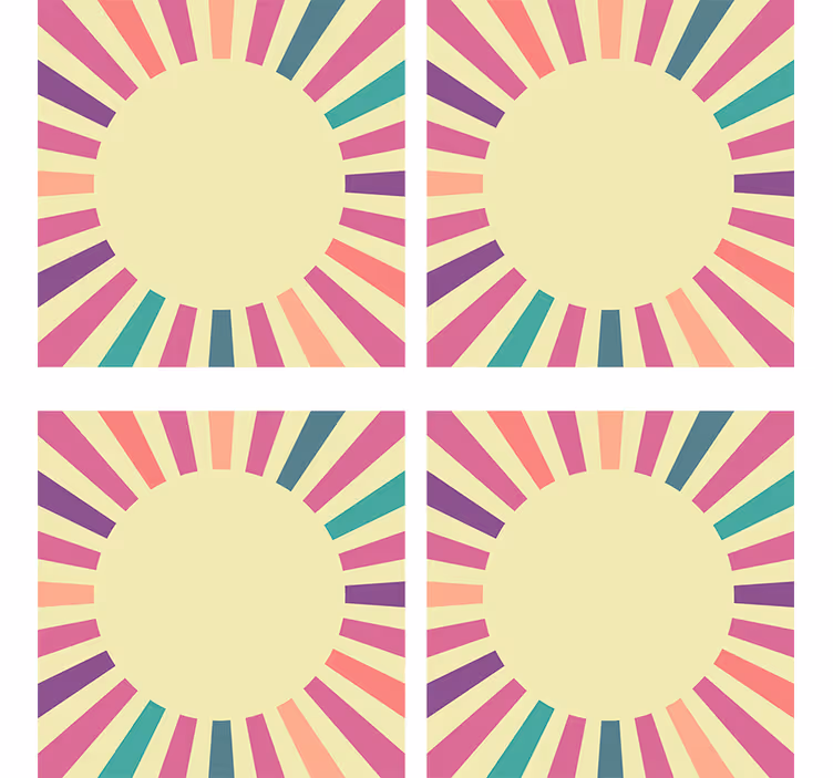 Underlag moderne geometrisk sirkulært element - Tenstickers