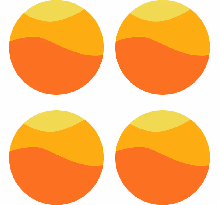 Bølgeformede fargerike lag underlag - Tenstickers