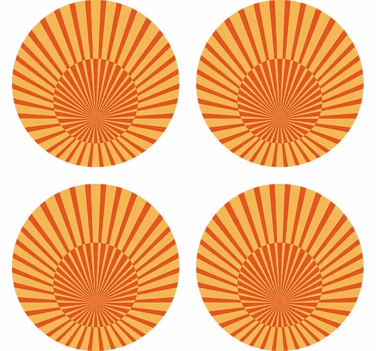 Underlag med strålende solstrålemønster - Tenstickers